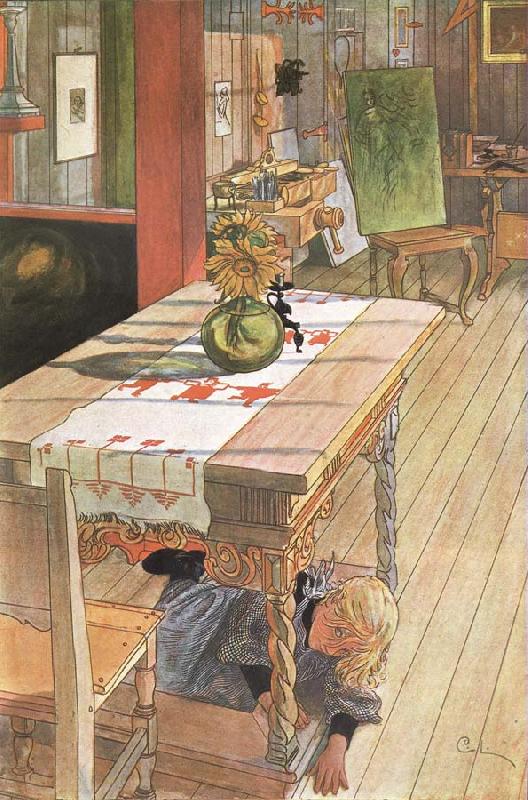 Carl Larsson Hide and Seek oil painting image
